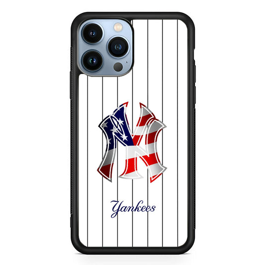 New York Yankees Flag Adaptation iPhone 15 Pro Case - Carneyforia