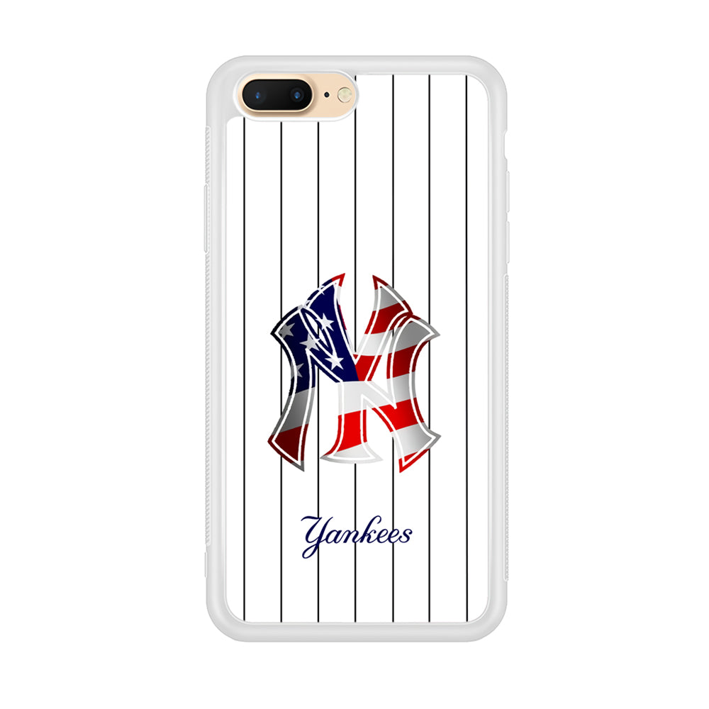 New York Yankees Flag Adaptation iPhone 8 Plus Case