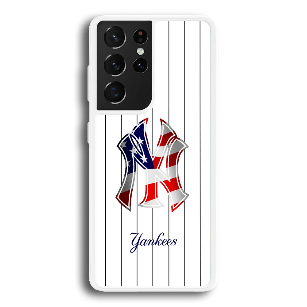 New York Yankees Flag Adaptation Samsung Galaxy S21 Ultra Case