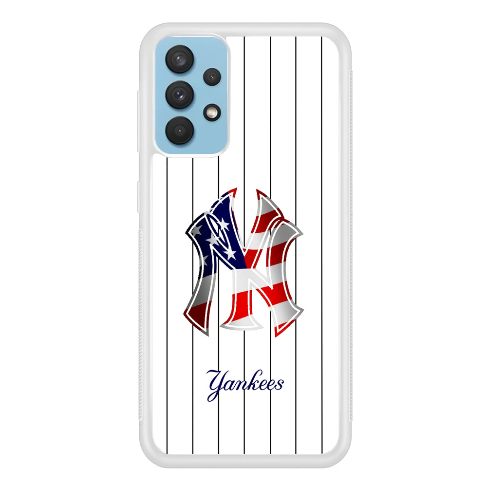 New York Yankees Flag Adaptation Samsung Galaxy A32 Case