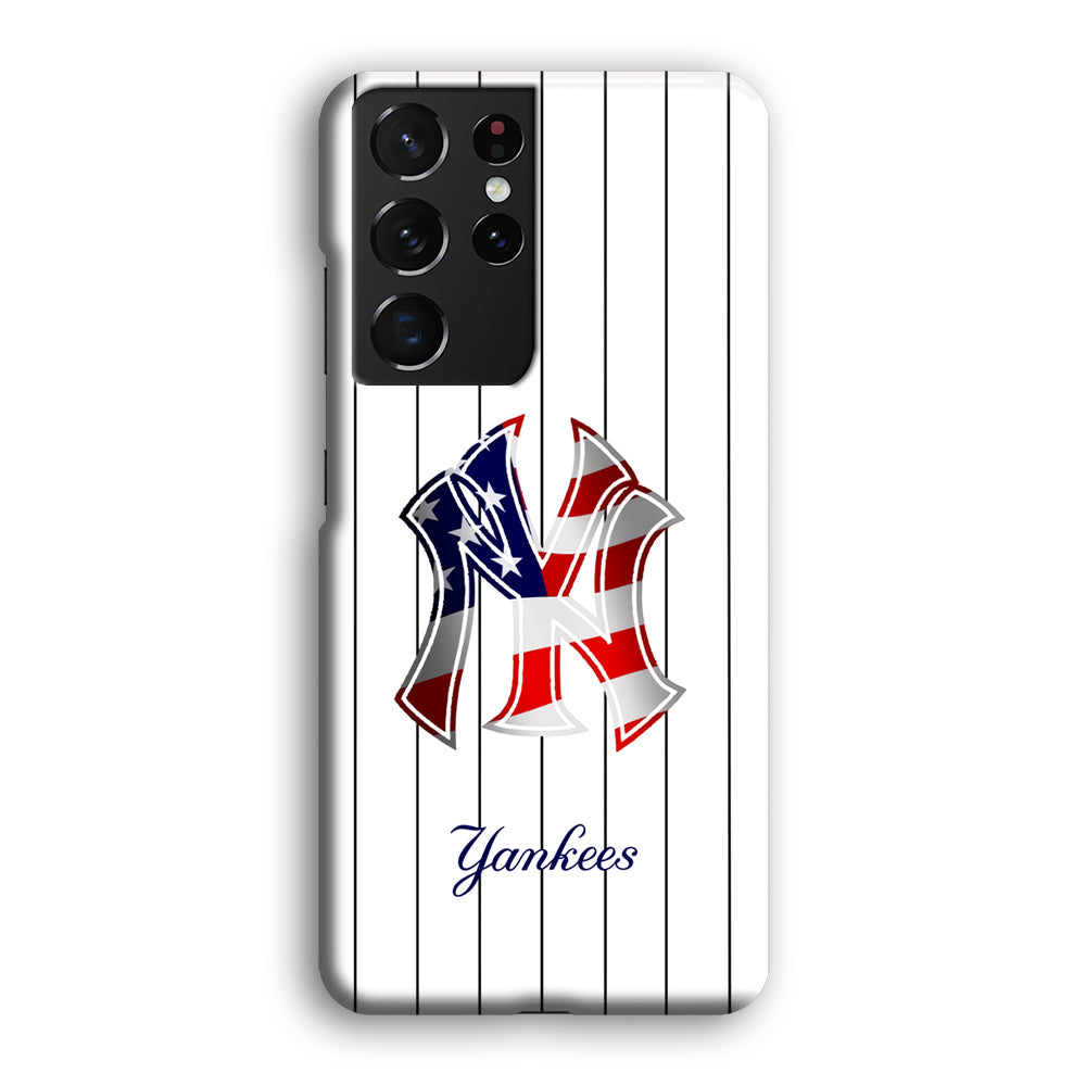 New York Yankees Flag Adaptation Samsung Galaxy S21 Ultra Case