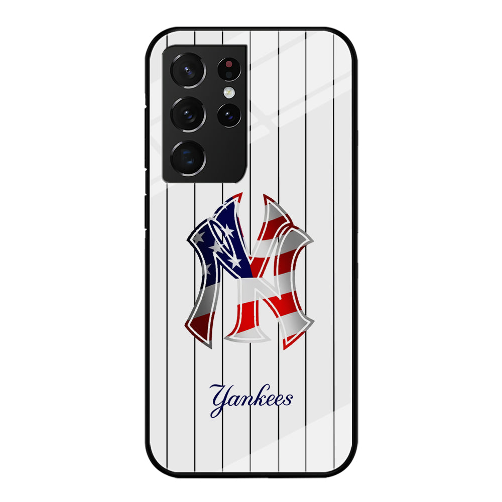 New York Yankees Flag Adaptation Samsung Galaxy S21 Ultra Case