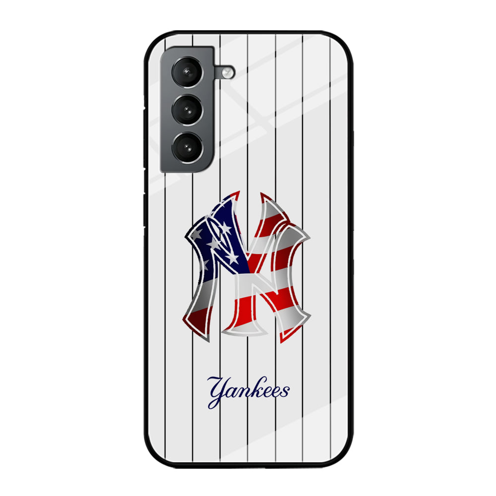 New York Yankees Flag Adaptation Samsung Galaxy S21 Plus Case