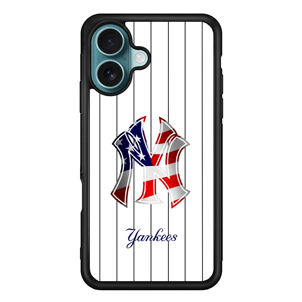 New York Yankees Flag Adaptation iPhone 16 Case