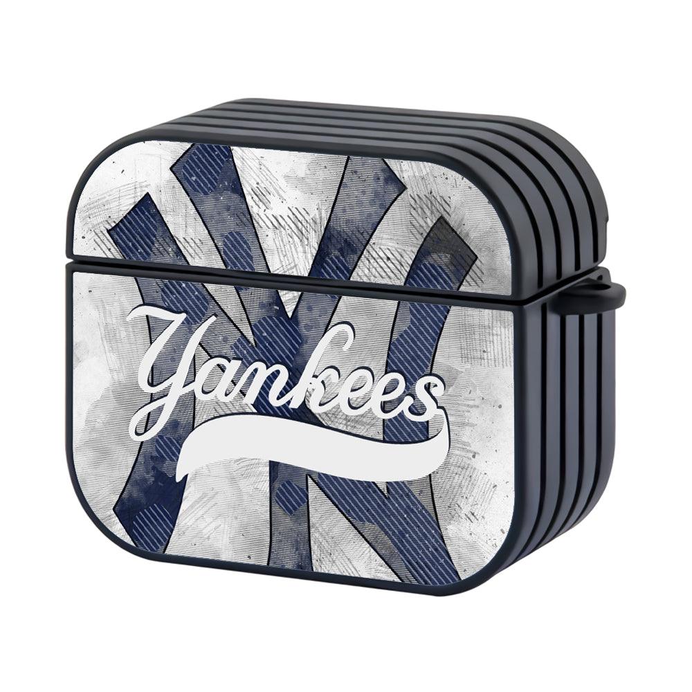 New York Yankees MLB The White Board Art Apple Airpods 4 Case Black