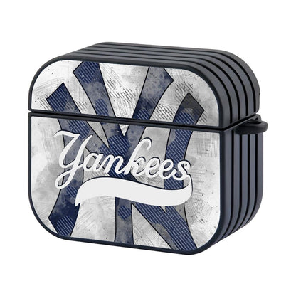 New York Yankees MLB The White Board Art Apple Airpods 4 Case Black