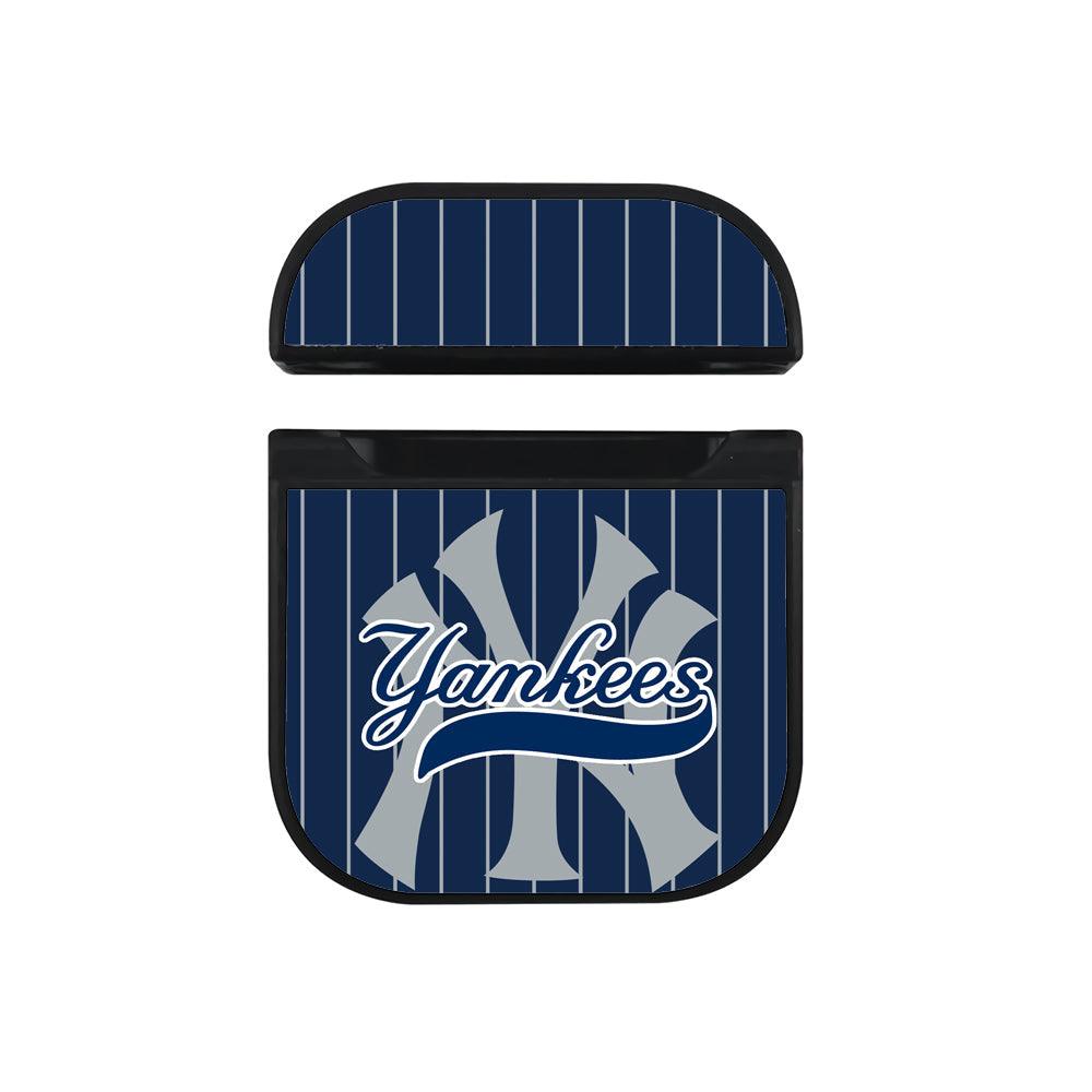 New York Yankees Surge in Blue Apple Airpods Case Black