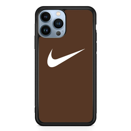 Nike Dark Chocolate Simple iPhone 15 Pro Case - Carneyforia