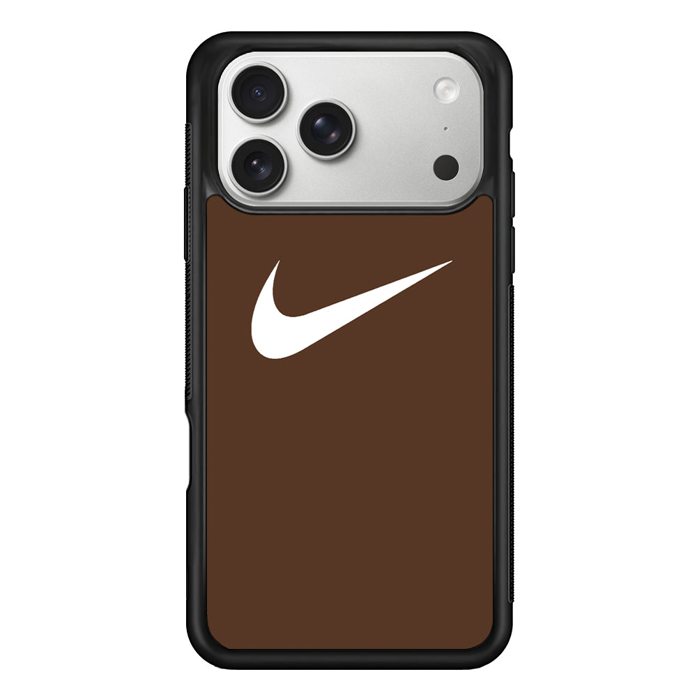 Nike Dark Chocolate Simple iPhone 17 Pro Max Case