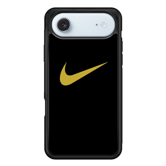 Nike Gold Logo Black iPhone 17 Air Case