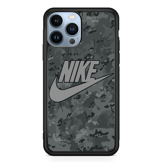 Nike Grey Camo iPhone 15 Pro Case - Carneyforia