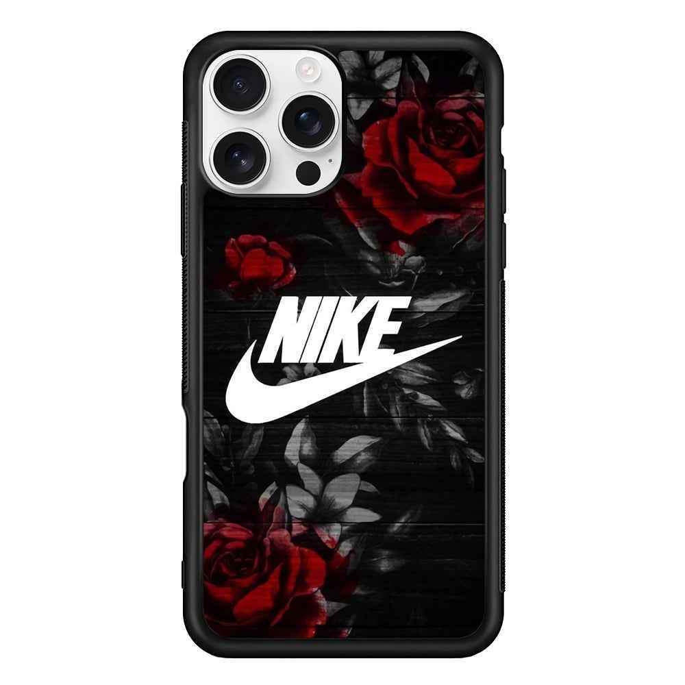 Nike Rose On Wood Pattern iPhone 16 Pro Case