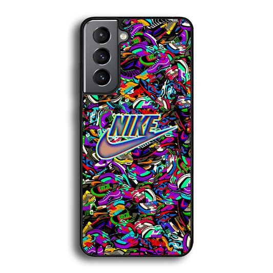 Nike Shiny Emblem in Doodle Art Samsung Galaxy A15 Case - Carneyforia