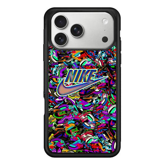 Nike Shiny Emblem in Doodle Art iPhone 17 Pro Max Case