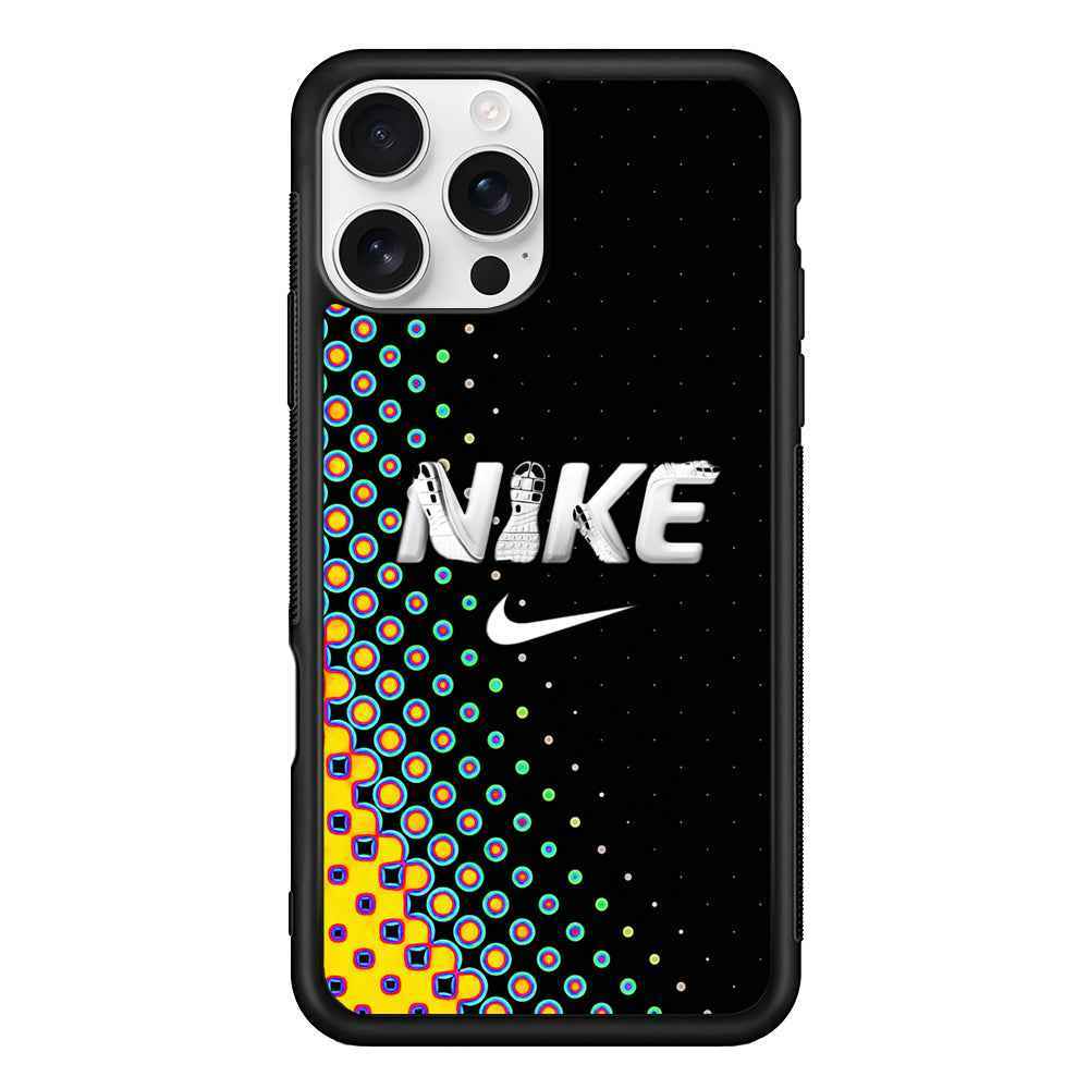 Nike Shoes Word Dot Pattern iPhone 16 Pro Case