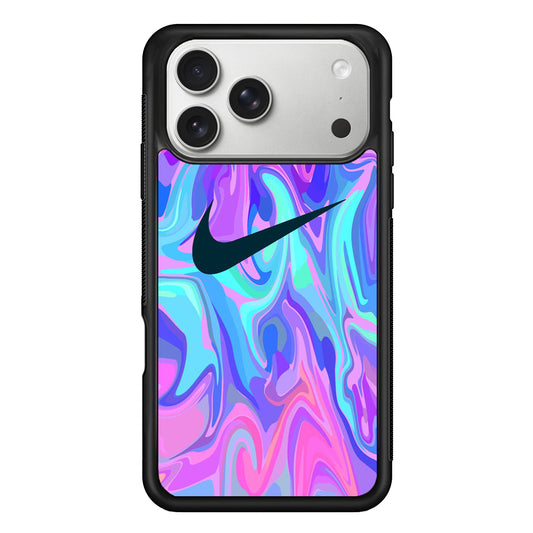 Nike Soft Marble Navy Logo iPhone 17 Pro Max Case