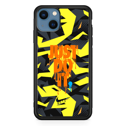 Nike Yellow Abstract Shapes iPhone 14 Plus Case - Carneyforia