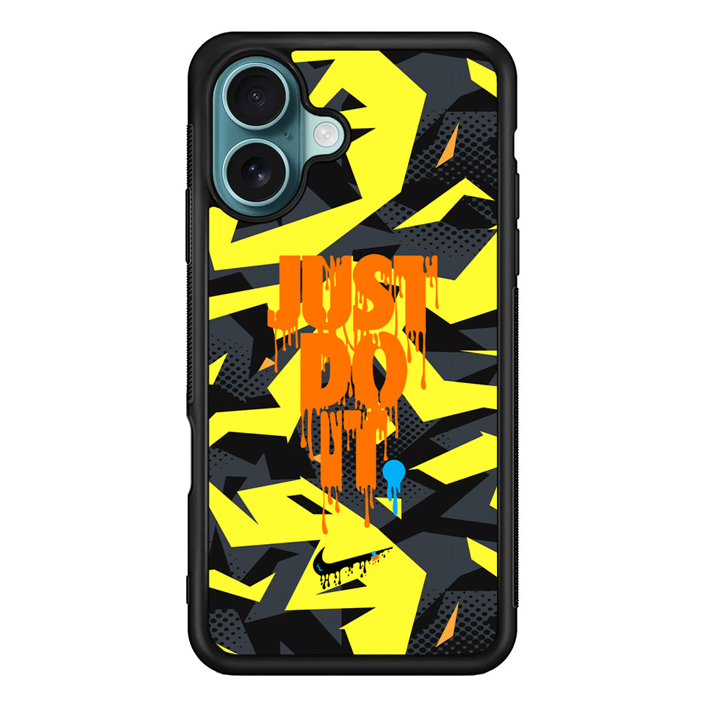 Nike Yellow Abstract Shapes iPhone 17 Case