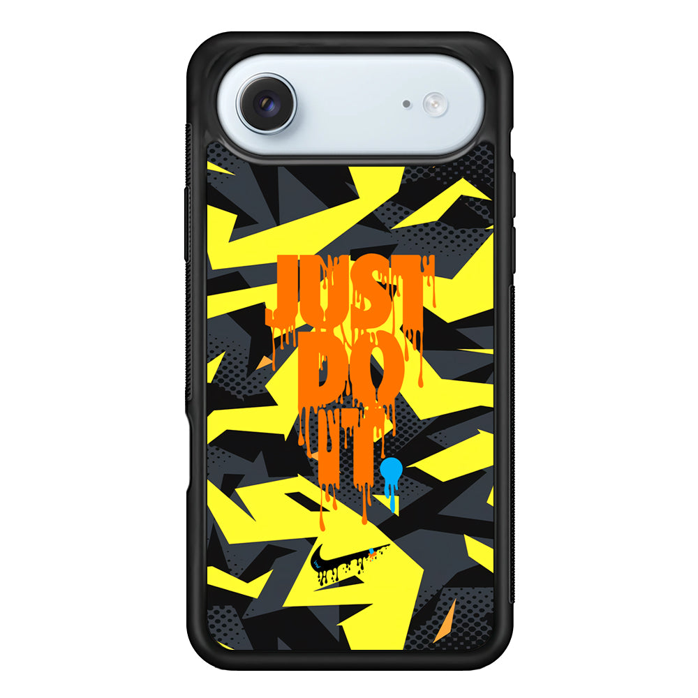 Nike Yellow Abstract Shapes iPhone 17 Air Case