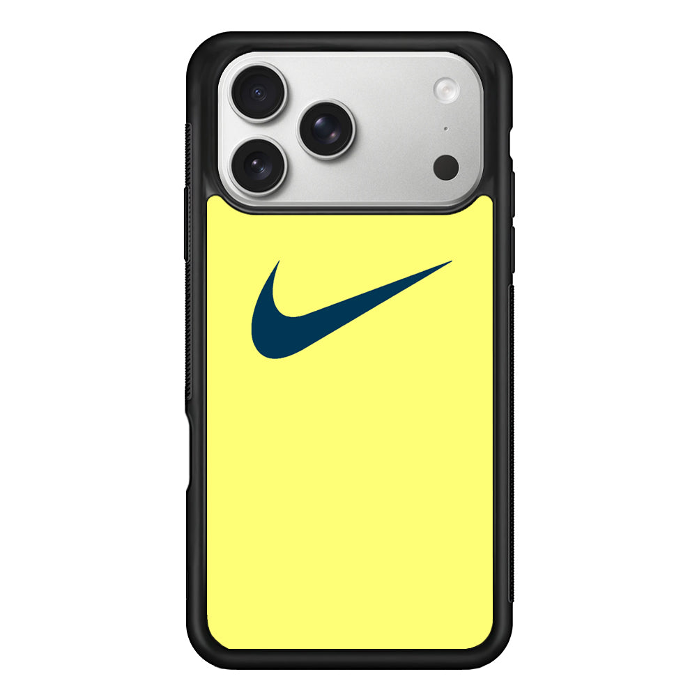 Nike Yellow Simple Logo iPhone 17 Pro Max Case