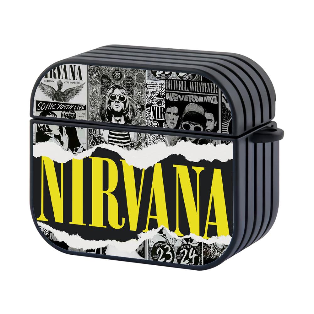 Nirvana Collage Storage Apple Airpods 4 Case Black