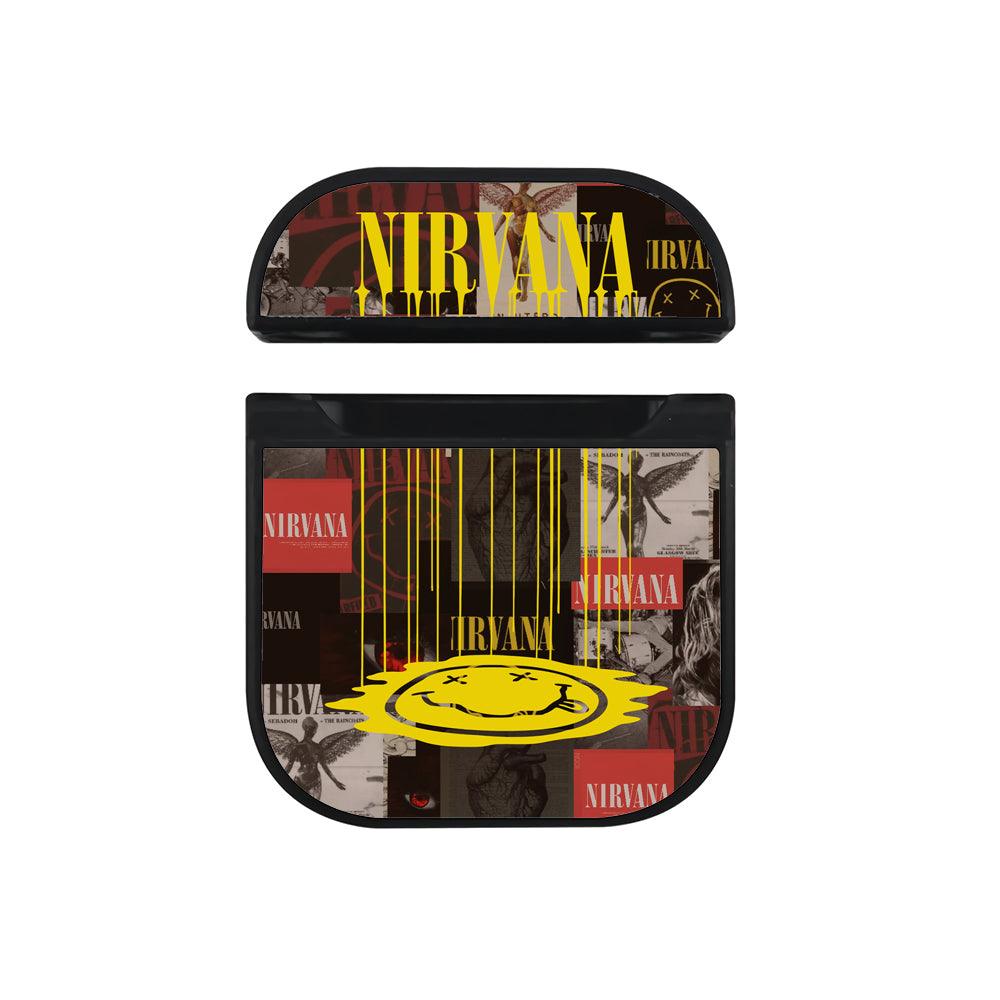 Nirvana Melting Over The Night Light Apple Airpods Case Black