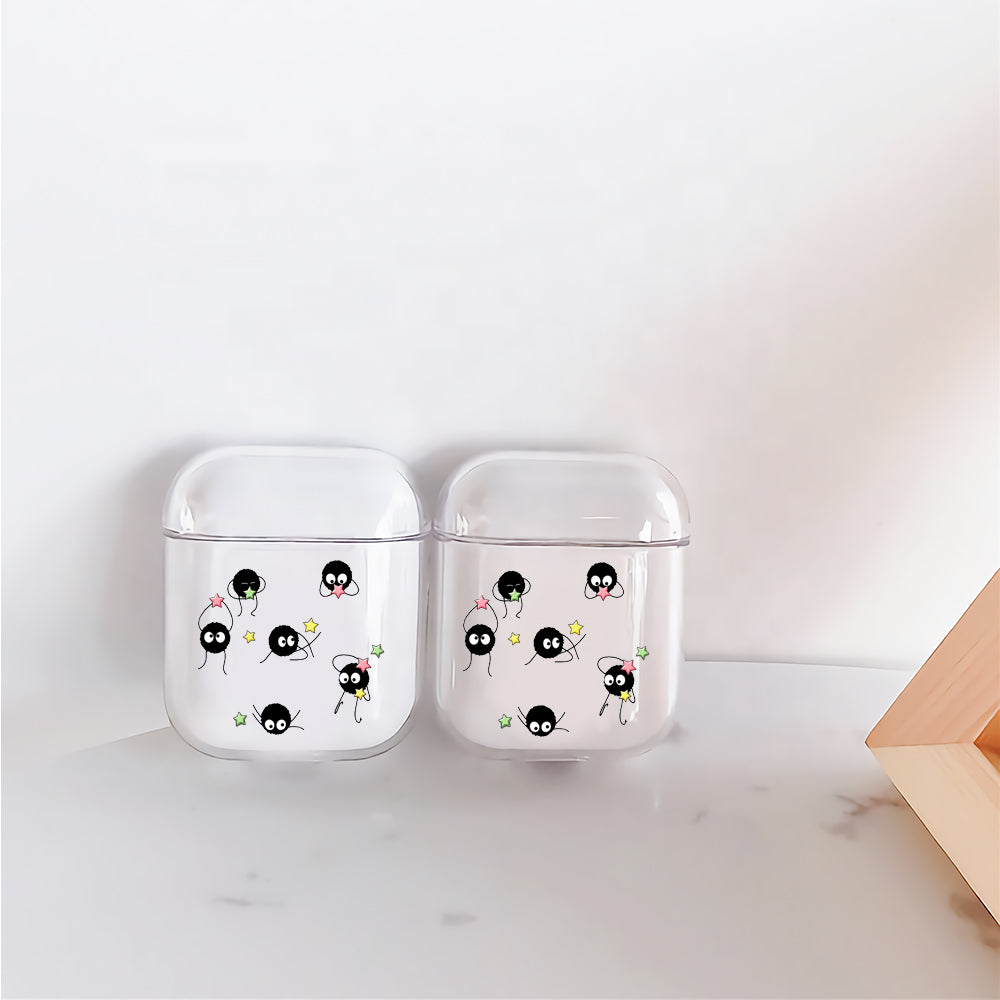 No Face Soot Sprites Play With Stars Apple Airpods Case