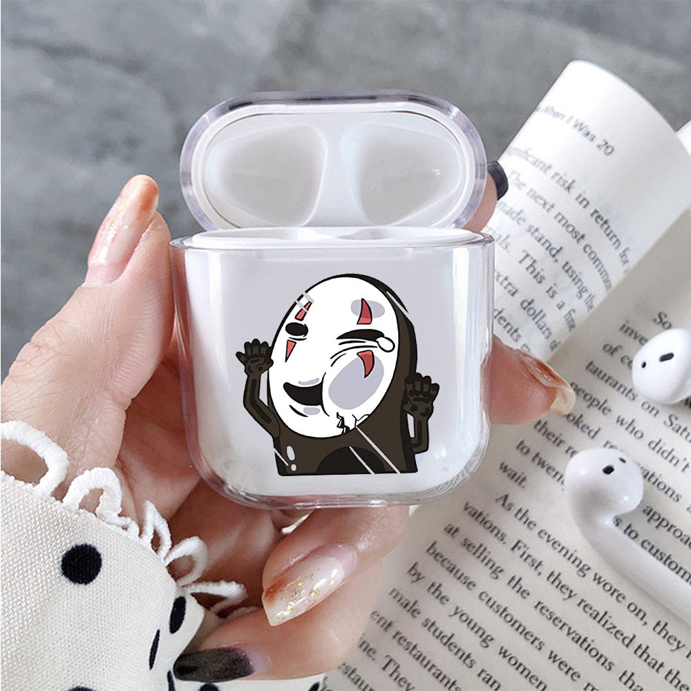 No Face Stick In The Glass Apple Airpods Case