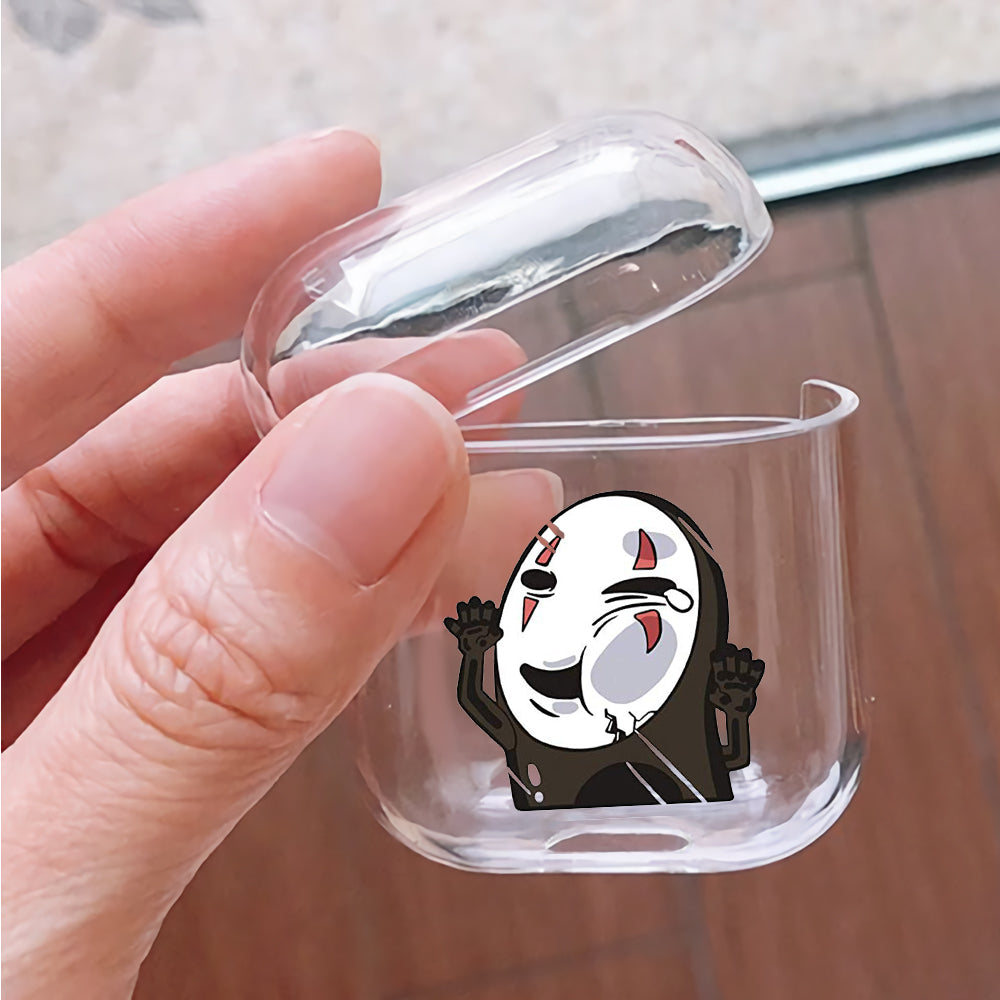 No Face Stick In The Glass Apple Airpods Case