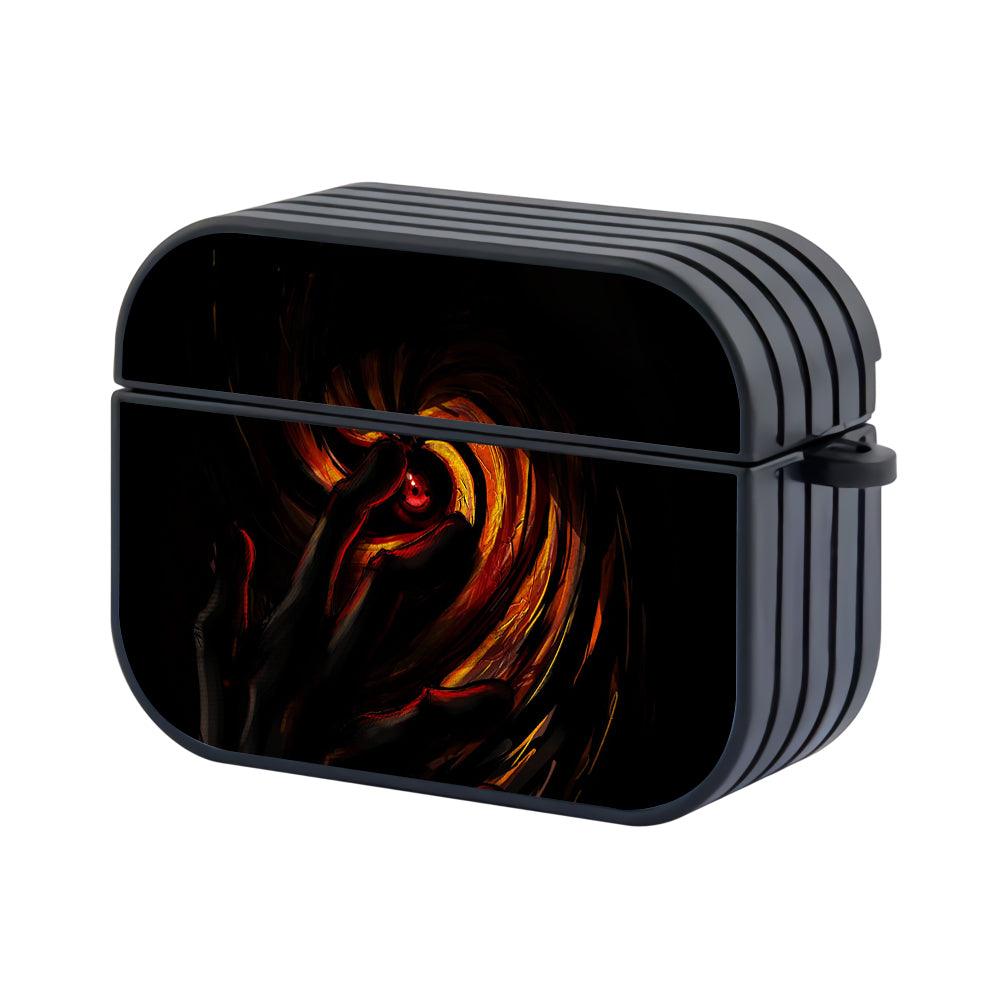 Obito Uchiha Sharingan Mask Apple Airpods Pro Case Black
