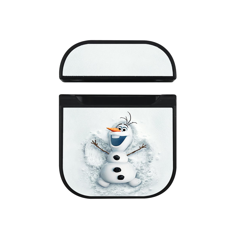 Olaf Play Snow Apple Airpods Case Black