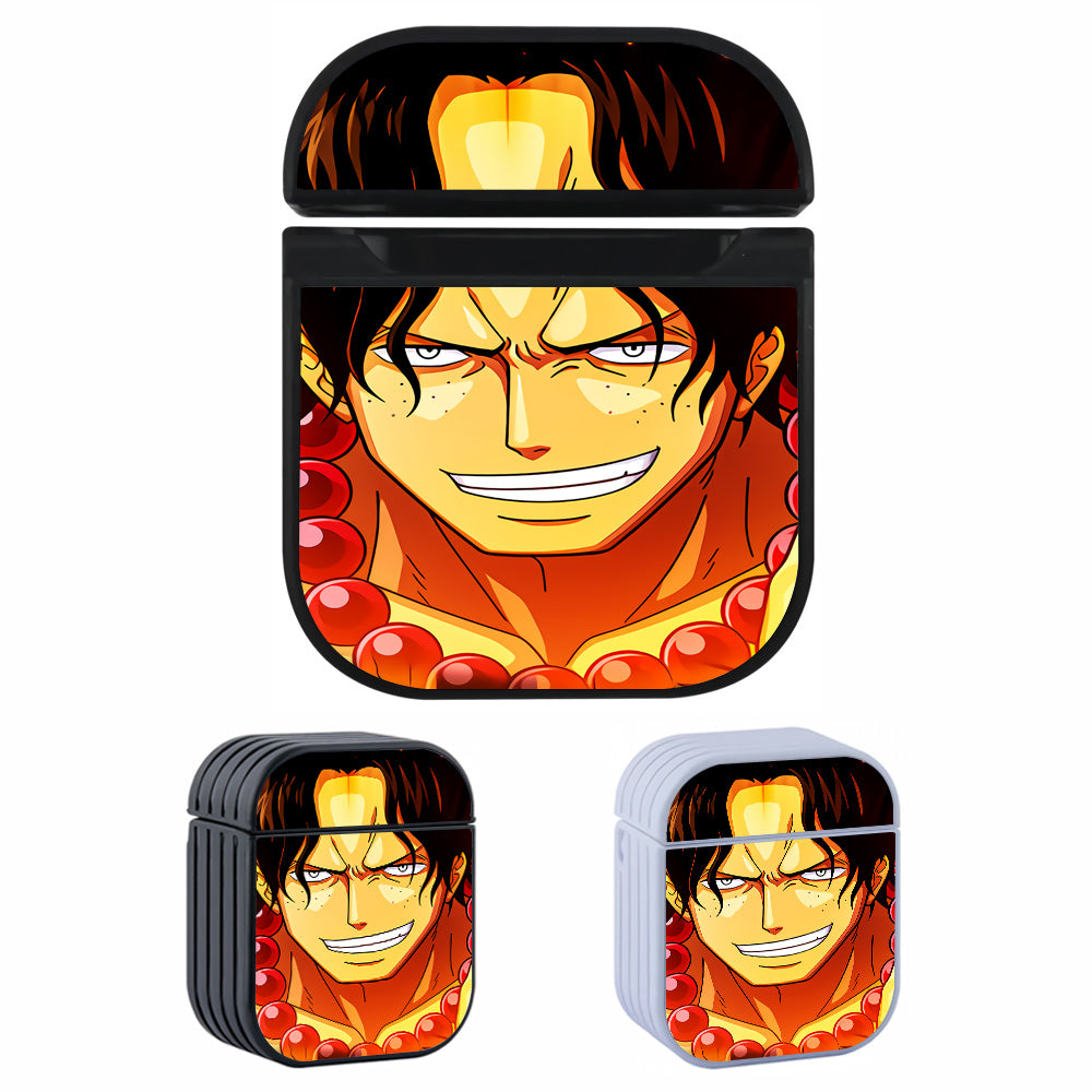 One Piece Ace Face Apple Airpods Case