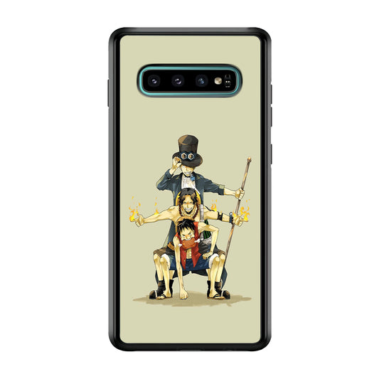 One Piece Brothers in Arms Samsung Galaxy S10 Case