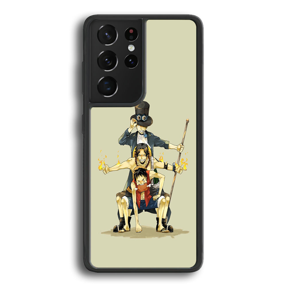 One Piece Brothers in Arms Samsung Galaxy S21 Ultra Case