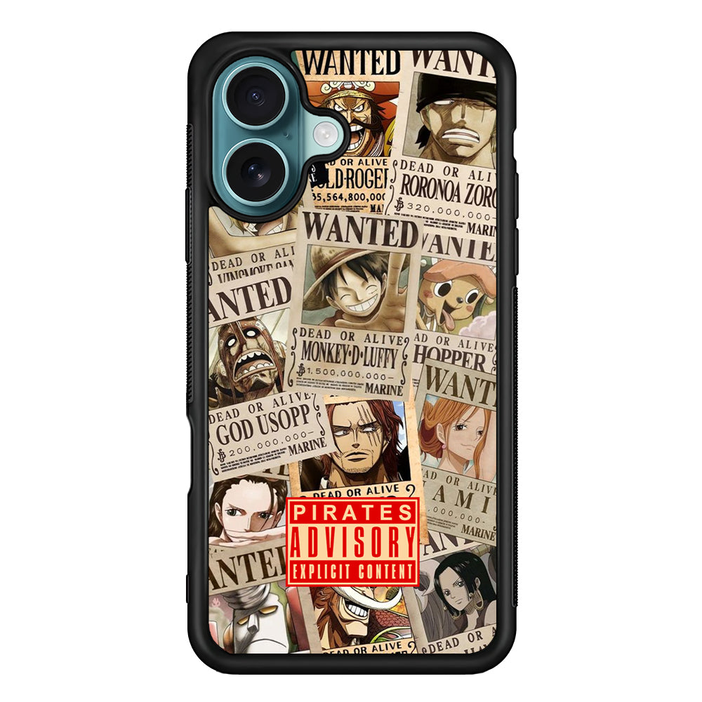 One Piece Pirates Advisory iPhone 16 Case