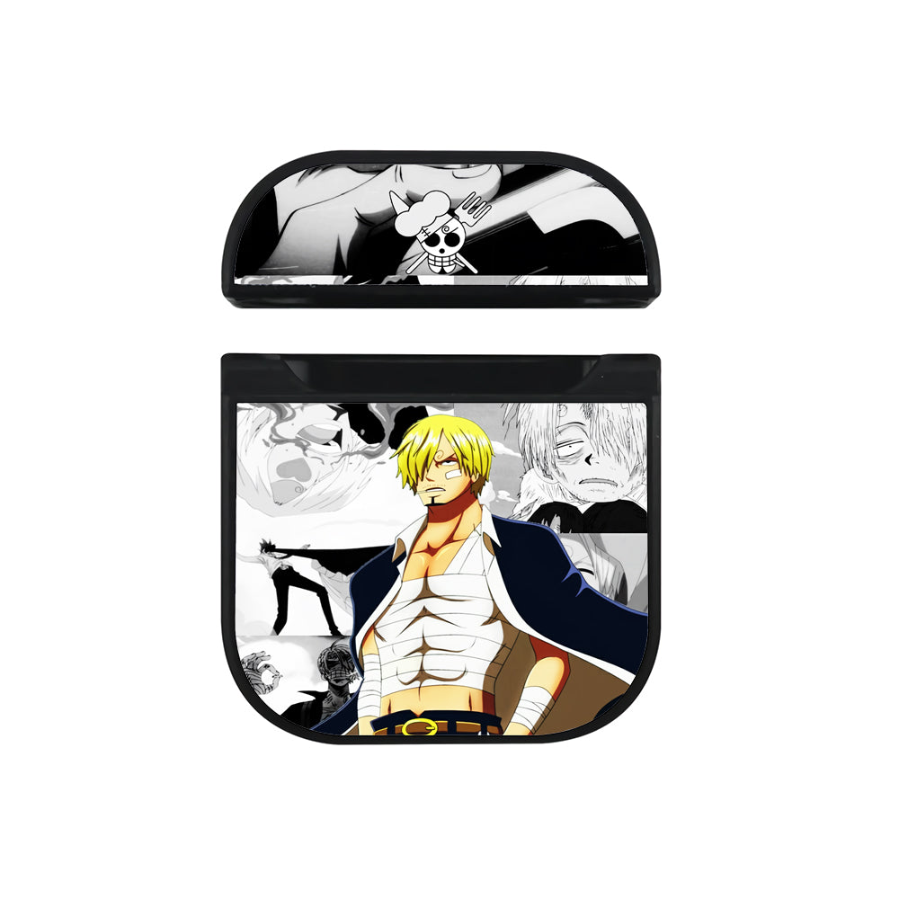One Piece Sanji Slice of Moments Apple Airpods Case Black