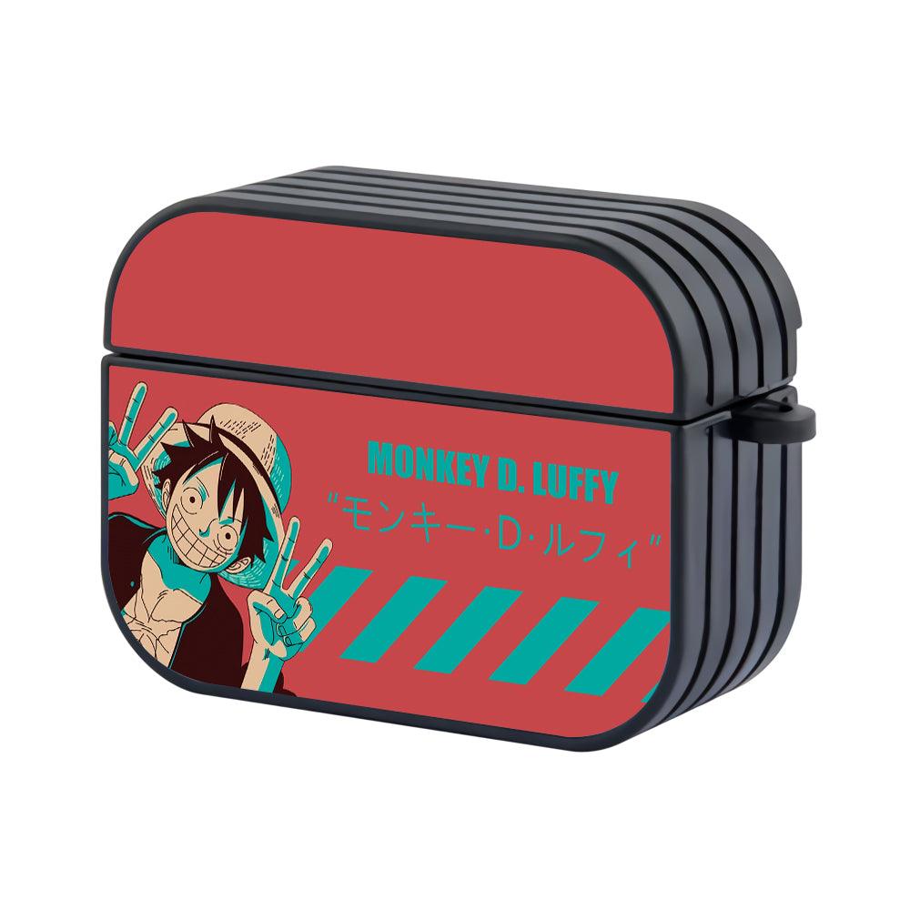 One Piece Smile from The Captain Apple Airpods Pro Case Black