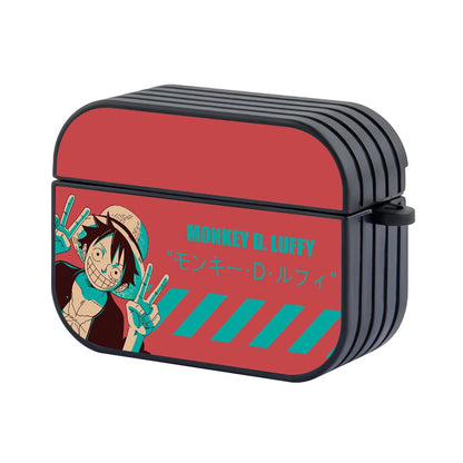 One Piece Smile from The Captain Apple Airpods Pro Case Black