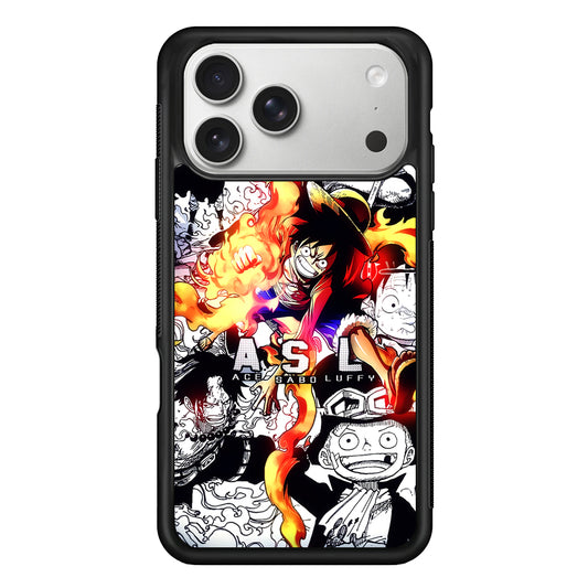 One Piece Trio Ace Sabo Luffy iPhone 17 Pro Case