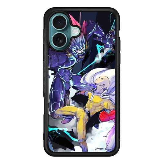 One Punch Man Boros Fight iPhone 16 Case
