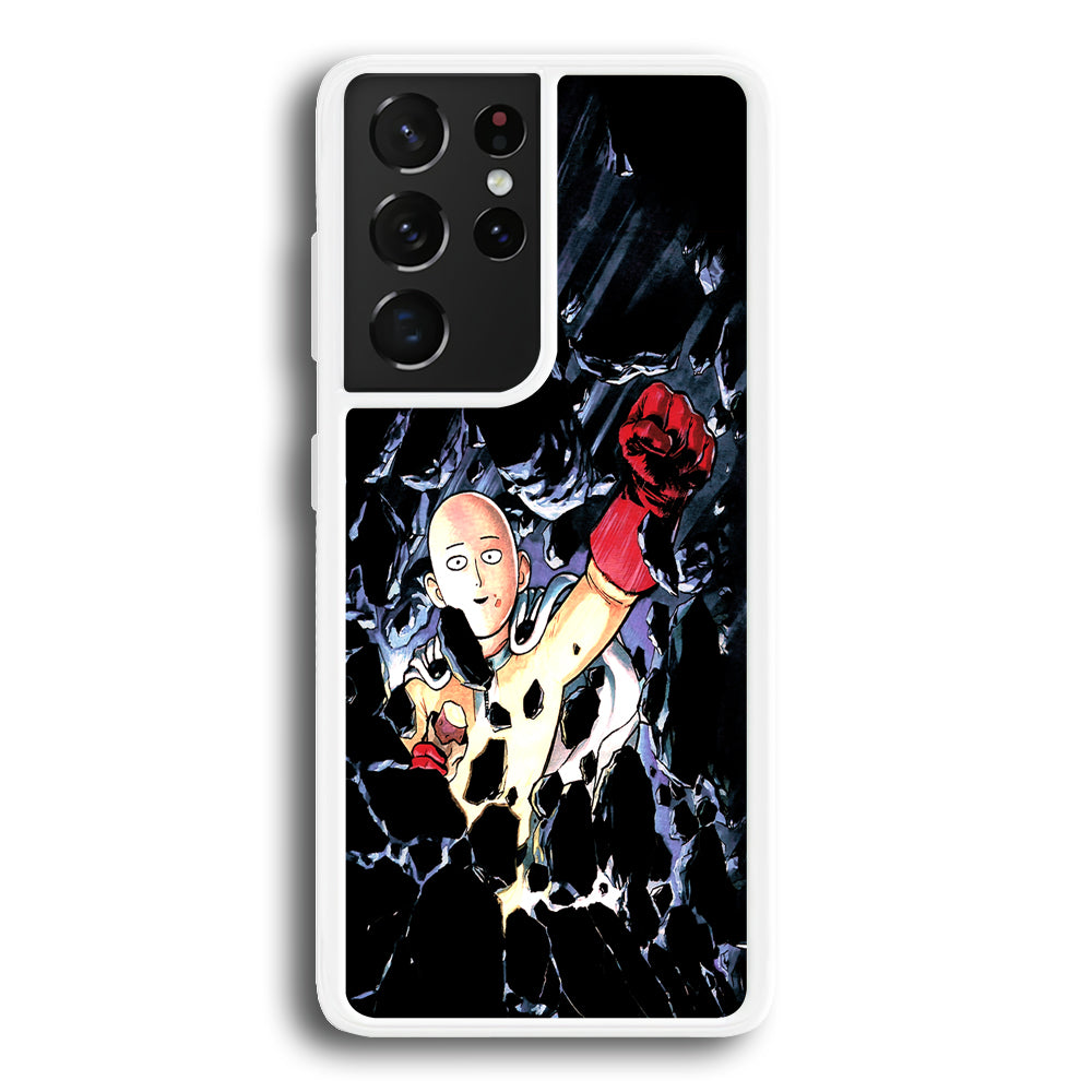 One Punch Man Smile On Samsung Galaxy S21 Ultra Case