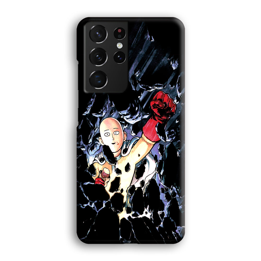 One Punch Man Smile On Samsung Galaxy S21 Ultra Case