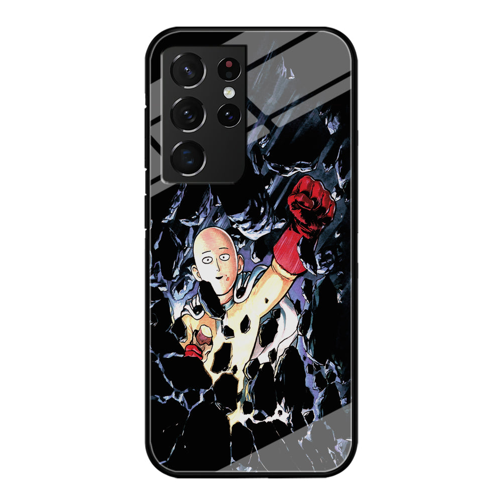 One Punch Man Smile On Samsung Galaxy S21 Ultra Case