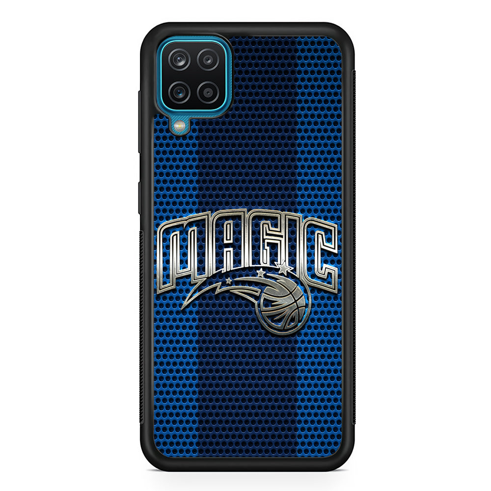 Orlando Magic Team Stripe Pattern Samsung Galaxy A12 Case