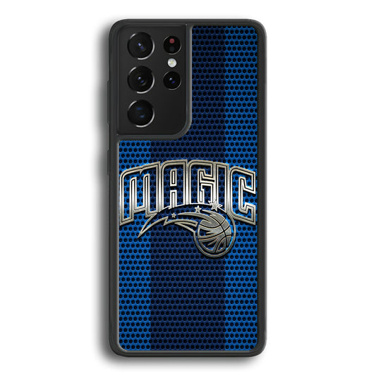 Orlando Magic Team Stripe Pattern Samsung Galaxy S21 Ultra Case