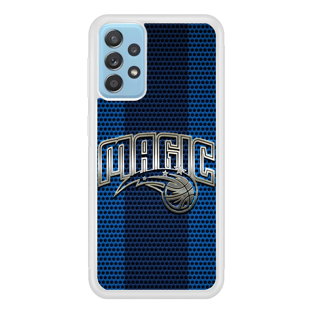 Orlando Magic Team Stripe Pattern Samsung Galaxy A72 Case
