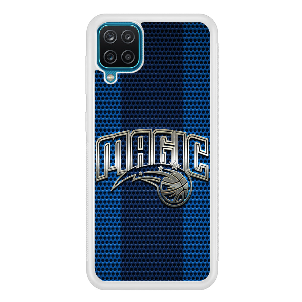 Orlando Magic Team Stripe Pattern Samsung Galaxy A12 Case