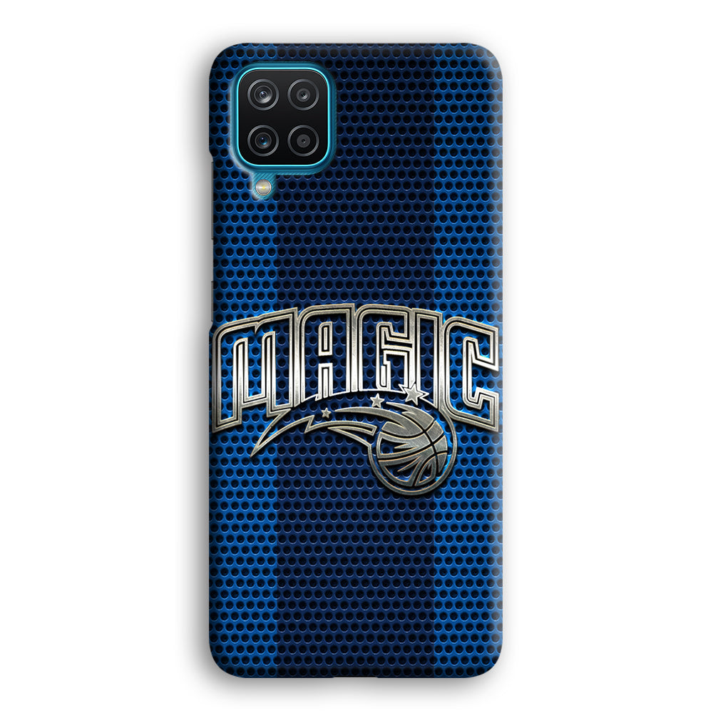 Orlando Magic Team Stripe Pattern Samsung Galaxy A12 Case