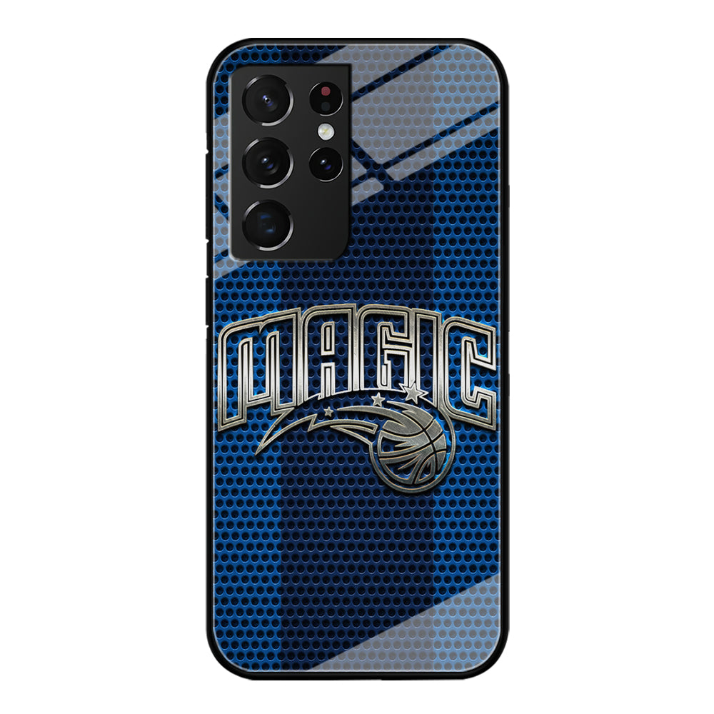 Orlando Magic Team Stripe Pattern Samsung Galaxy S21 Ultra Case