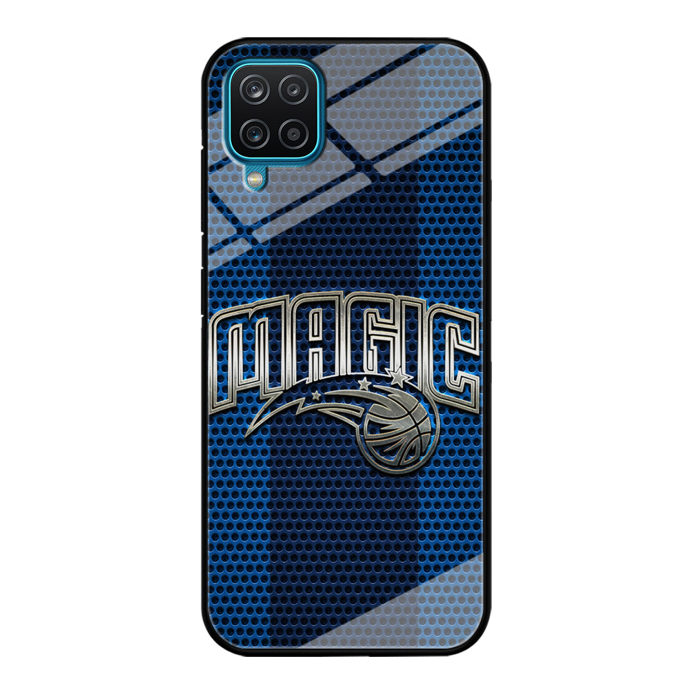 Orlando Magic Team Stripe Pattern Samsung Galaxy A12 Case